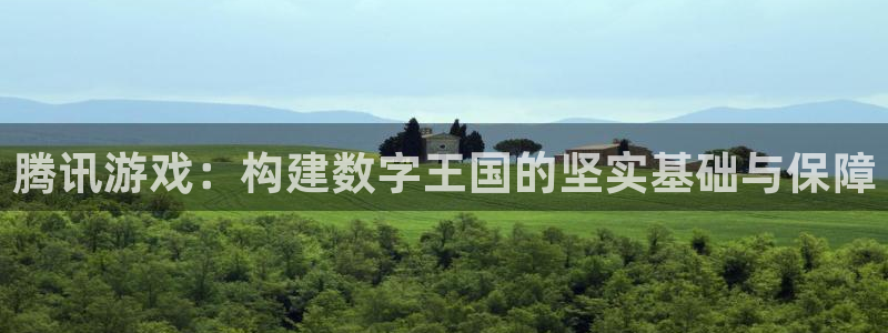 pp电子烟照片：腾讯游戏：构建数字王国的坚实基础与保障